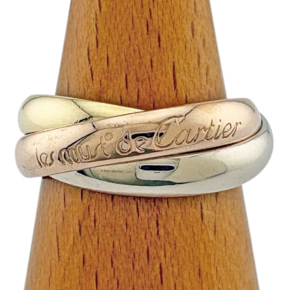 カルティエ トリニティ リング 指輪 11.5号 18金 K18イエローゴールド