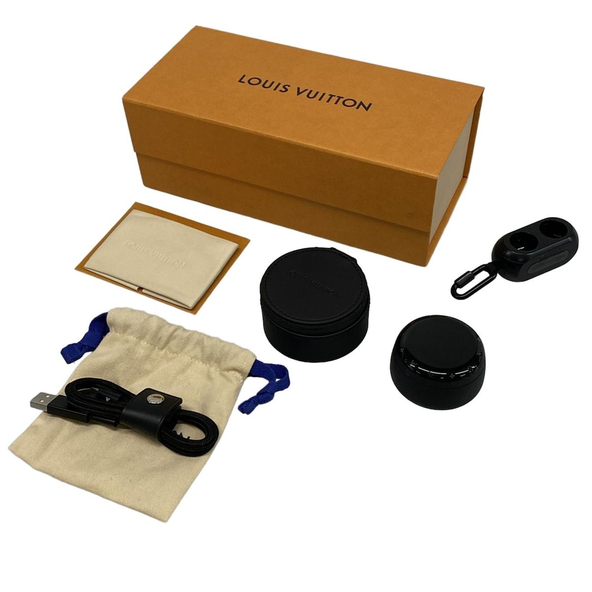 LOUIS VUITTON(ルイヴィトン) 小物美品 ホライゾン イヤホン QAB2 黒