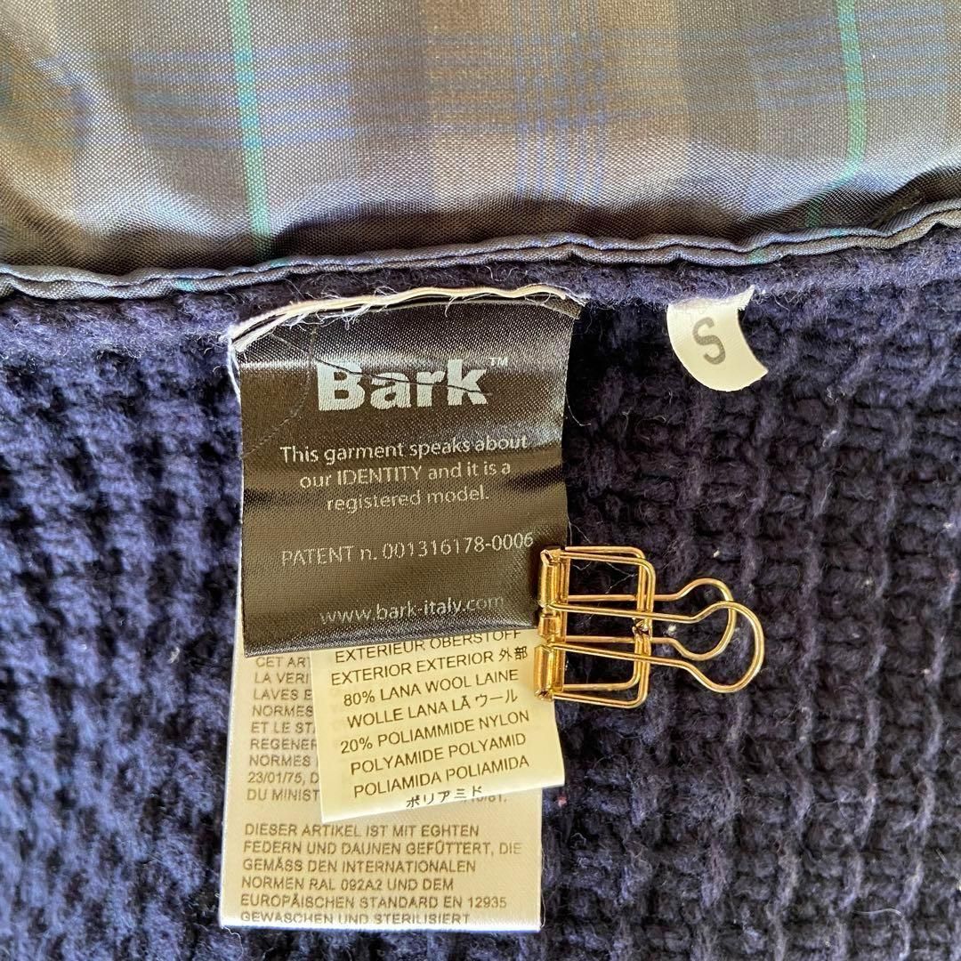 Bark バーク ニットダウンダッフルコート S ネイビー やや難 - メルカリ