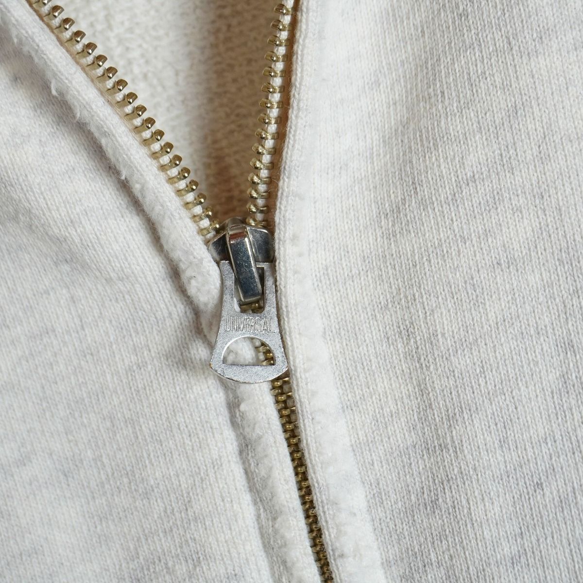25SS ANCELLM アンセルム ZIPUP HOODIE HEATHER WHITE スウェット 
