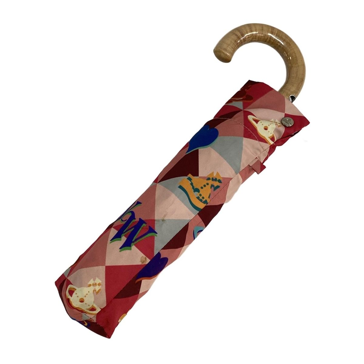 ヴィヴィアンウエストウッドアクセサリーズ 折りたたみ傘美品 - レッド