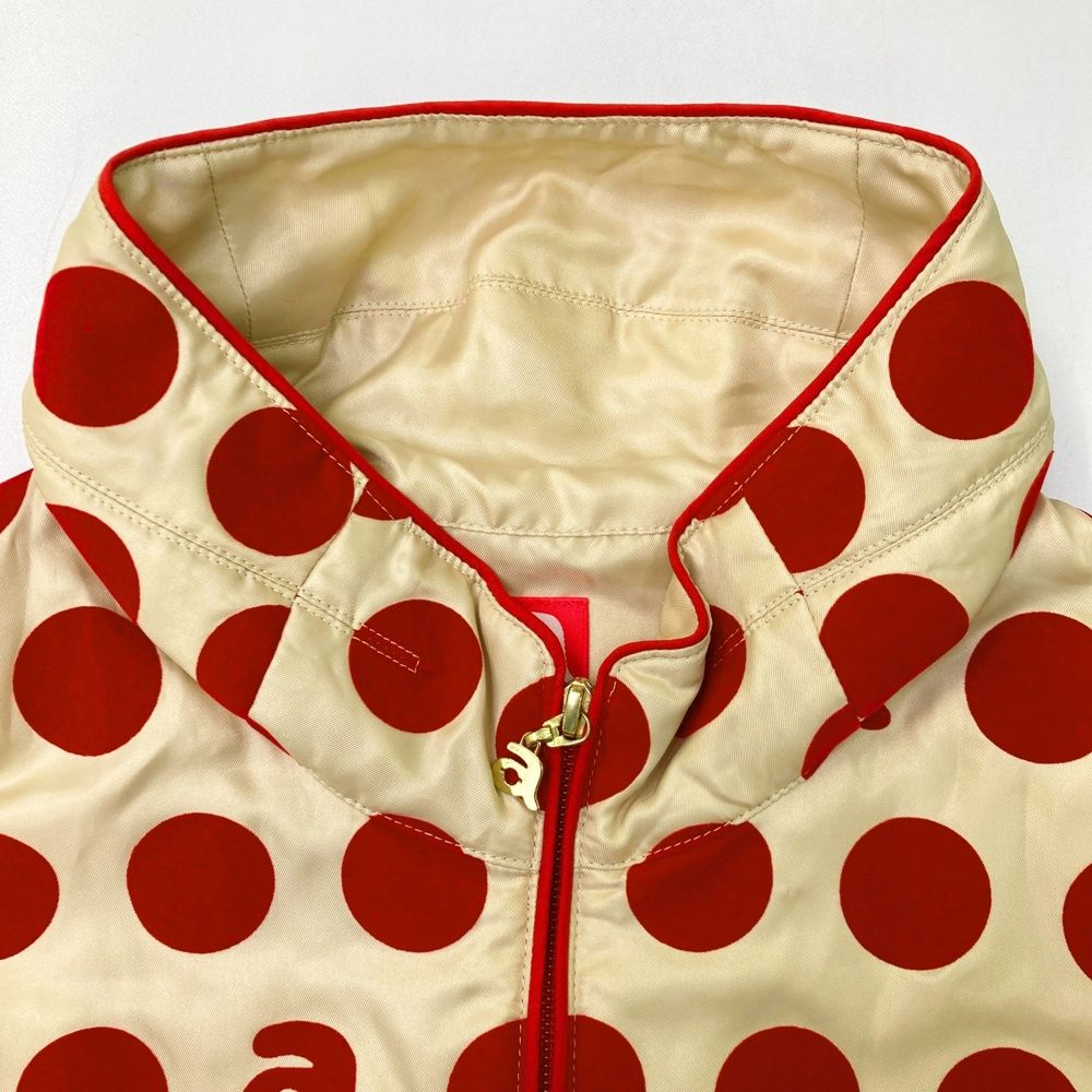 サイズ：38 ARCHIVIO アルチビオ 中綿ベスト ドット柄 ベージュ系