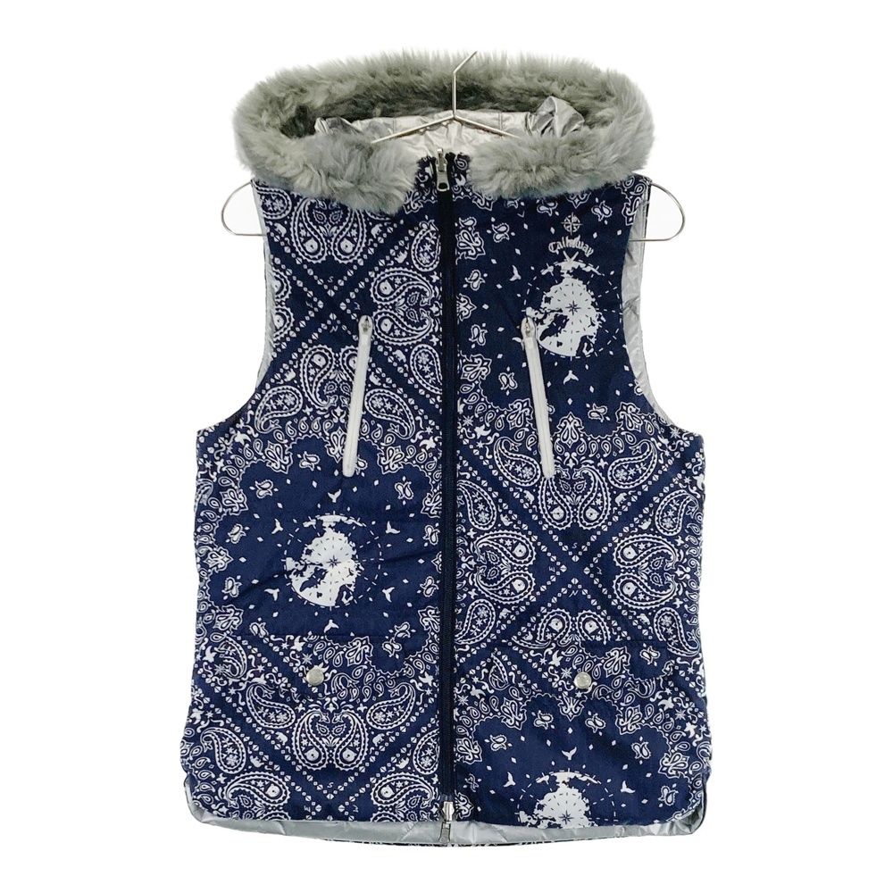 サイズ：L CALLAWAY キャロウェイ リバーシブル中綿ファーベスト