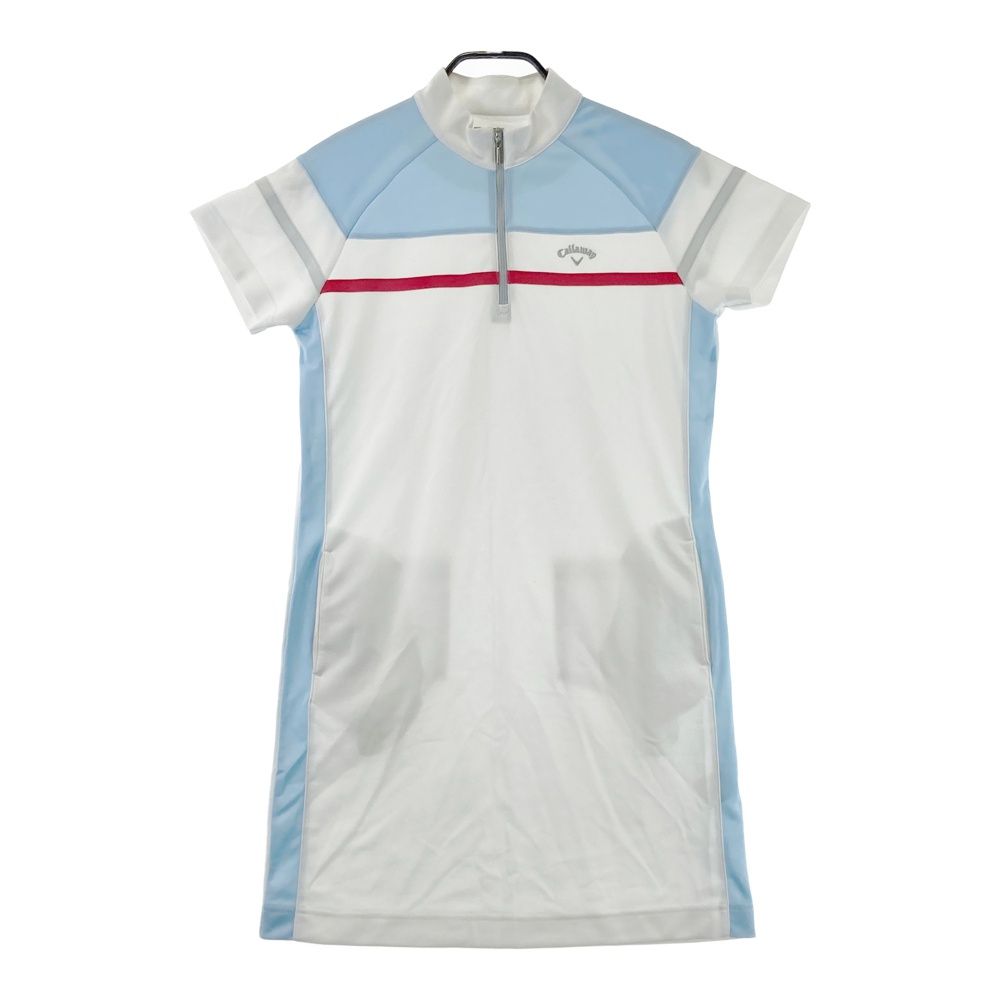 サイズ：L CALLAWAY キャロウェイ 半袖ワンピース ホワイト系