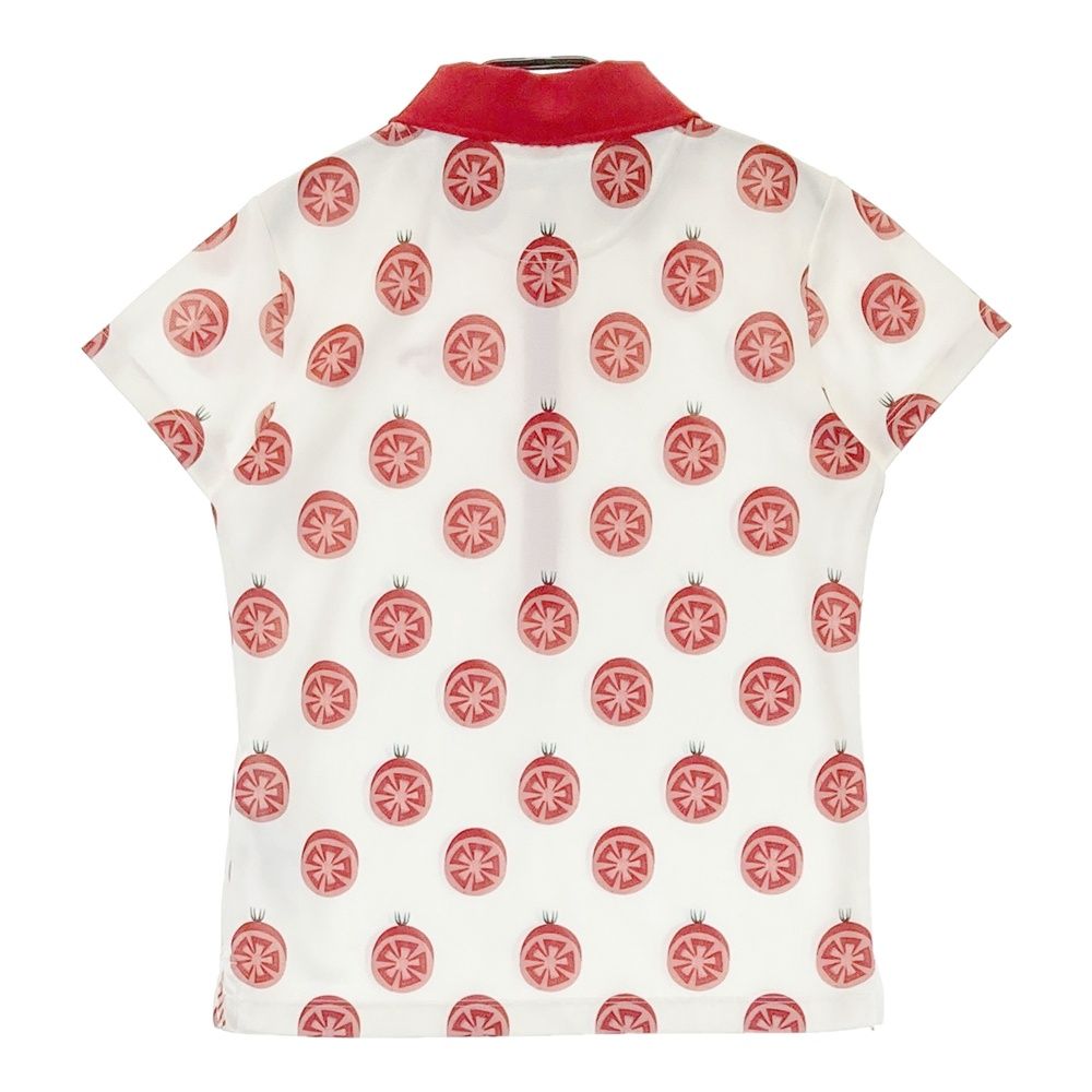 サイズ：M CALLAWAY キャロウェイ 半袖ポロシャツ トマト柄 ホワイト系