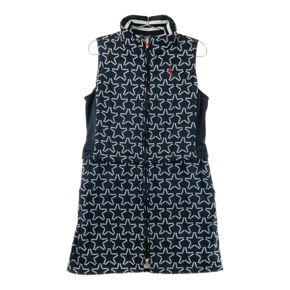 サイズ：M MUNSING WEAR マンシングウェア 中綿 ワンピース 総柄