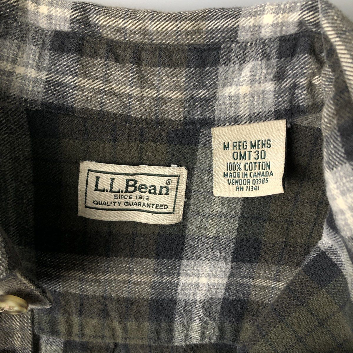 古着 90~00年代 エルエルビーン L.L.Bean 長袖 ボタンダウン ライト