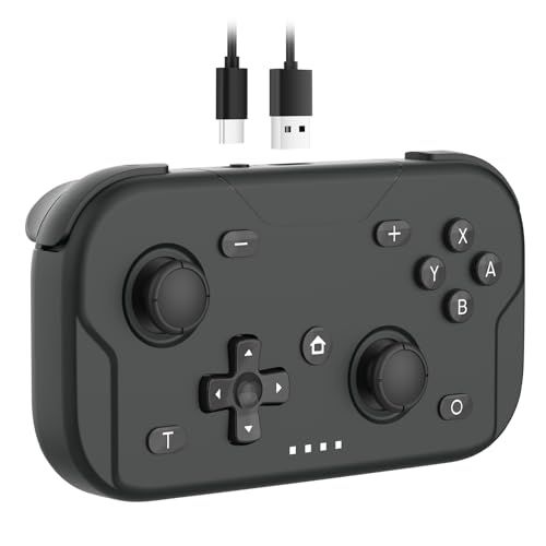 コントローラーSwitch 2 対応 無線ゲームパッド Bluetooth 小型 コンパクト ジョイスティック収納可 6軸ジャイロ Turbo 連射機能 Switch Lite OLED PC SteamDeck iOS Android対応 小さいサイズ ミニs