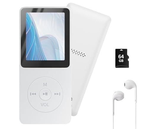 128GB MP3プレーヤー、DAP Hi-Fiミュージックプレーヤー 新型モデル 26g超軽量】MP3プレーヤー 音楽プレイヤー SDカード付き 大