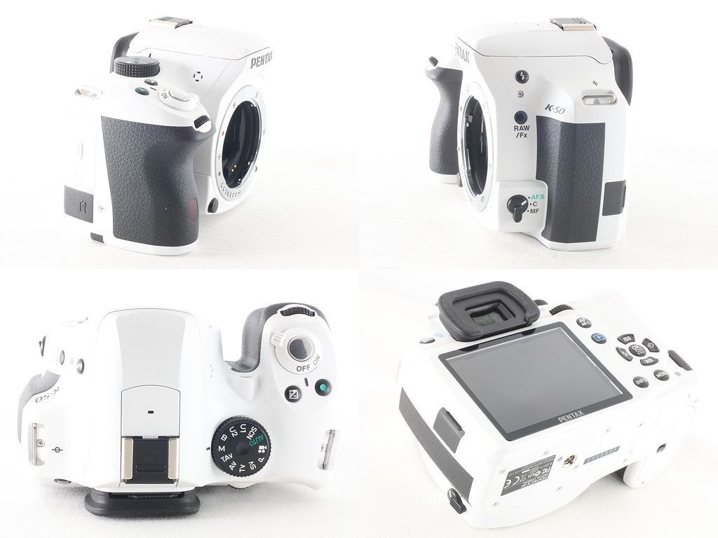 ペンタックス PENTAX K-50 ボディ ホワイト 僅か2722ショット 新品