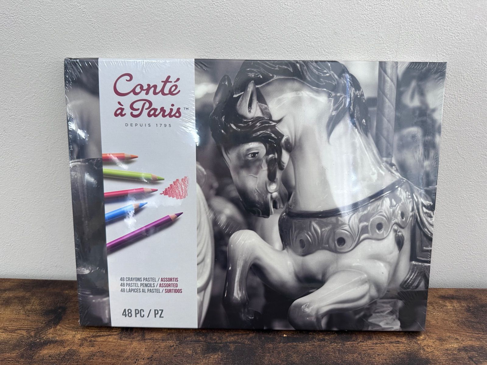 新品未開封】コンテ・ア・パリ パステルペンシルアソートセット48色