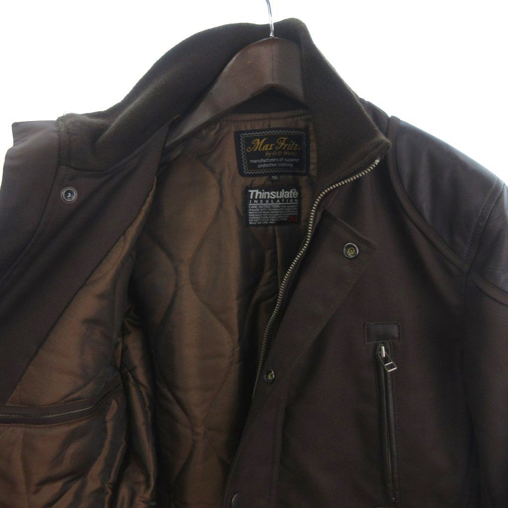 マックスフリッツ MaxFritz ジャケット ブルゾン レザーパッチ ジップ