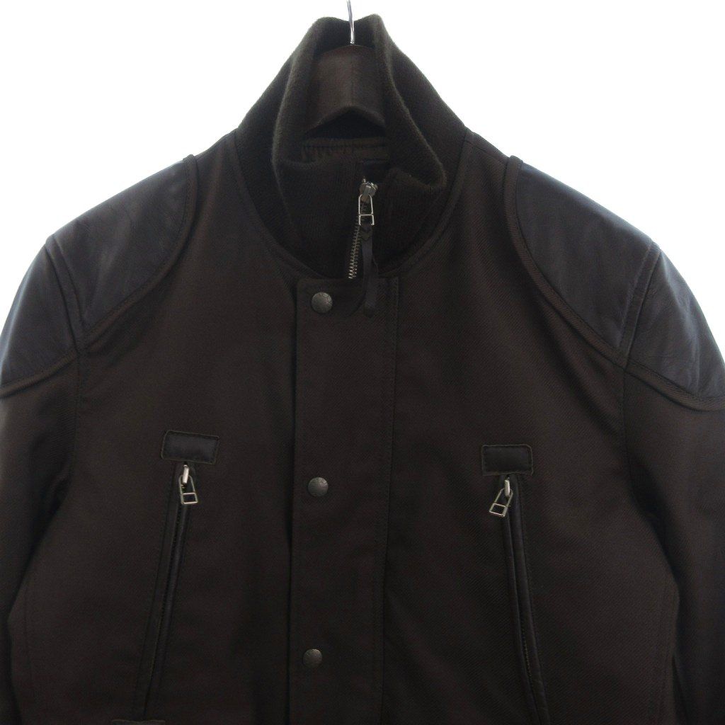 マックスフリッツ MaxFritz ジャケット ブルゾン レザーパッチ ジップ