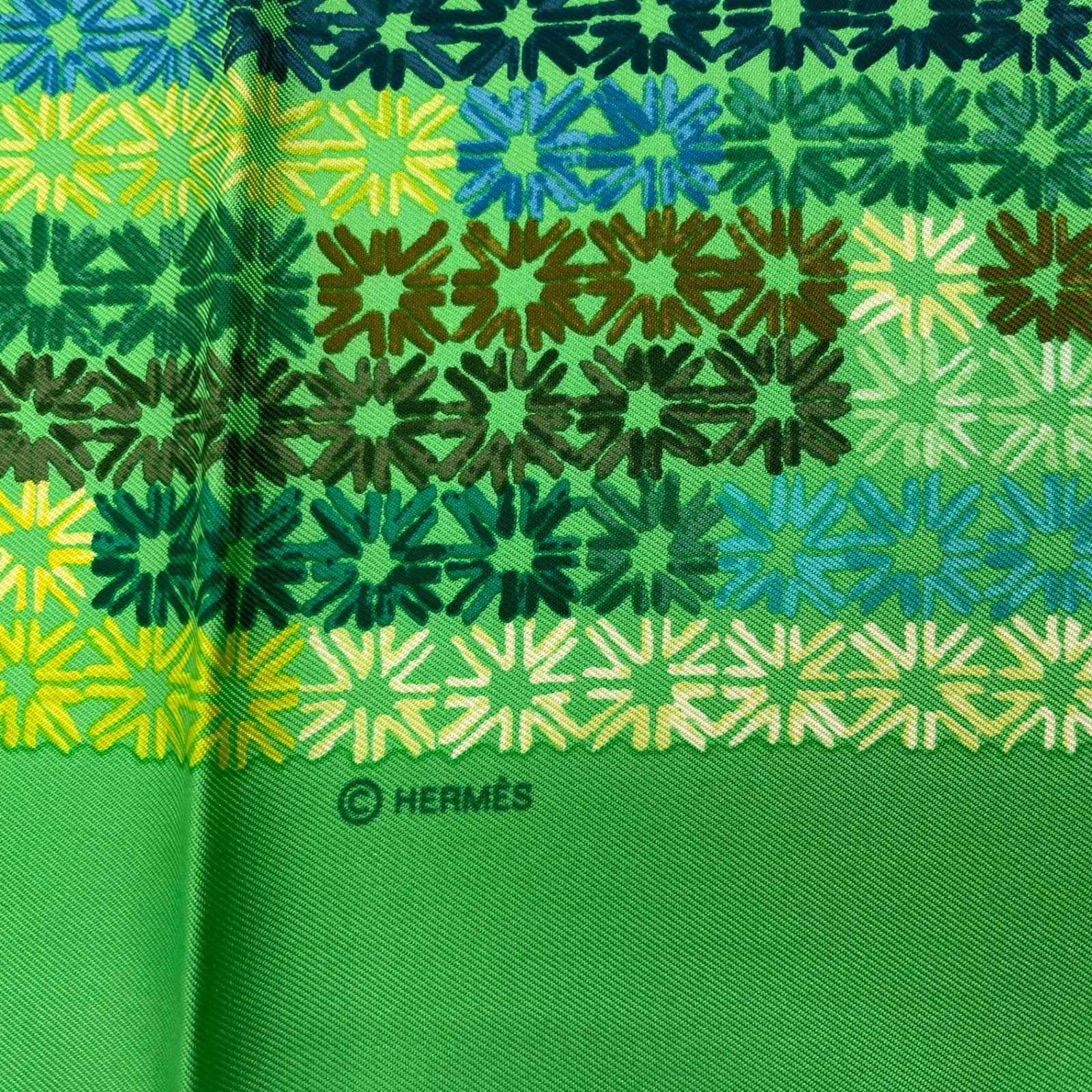 未使用品 HERMES エルメス カレ90 シルク スカーフ The Rhythm of