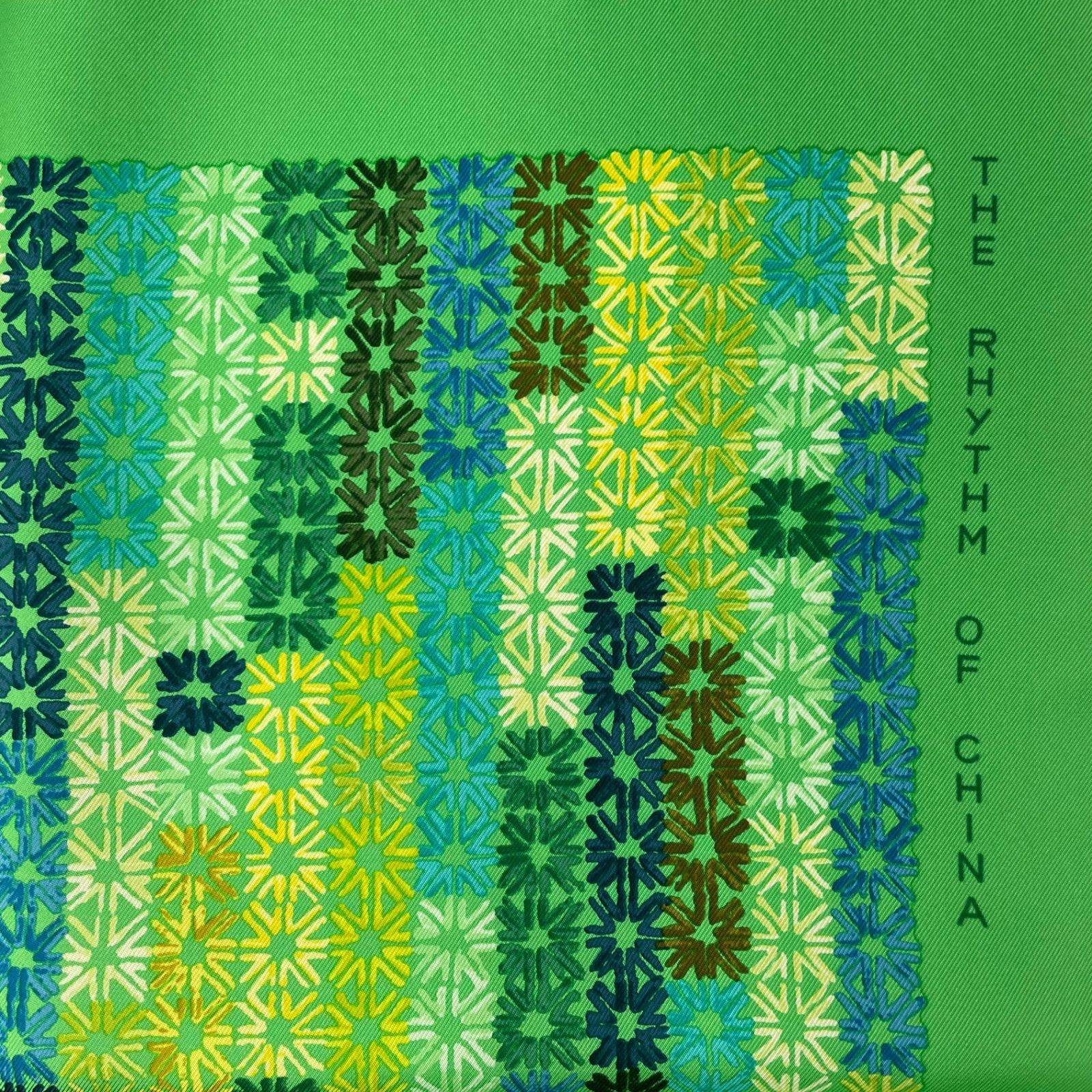 未使用品 HERMES エルメス カレ90 シルク スカーフ The Rhythm of 