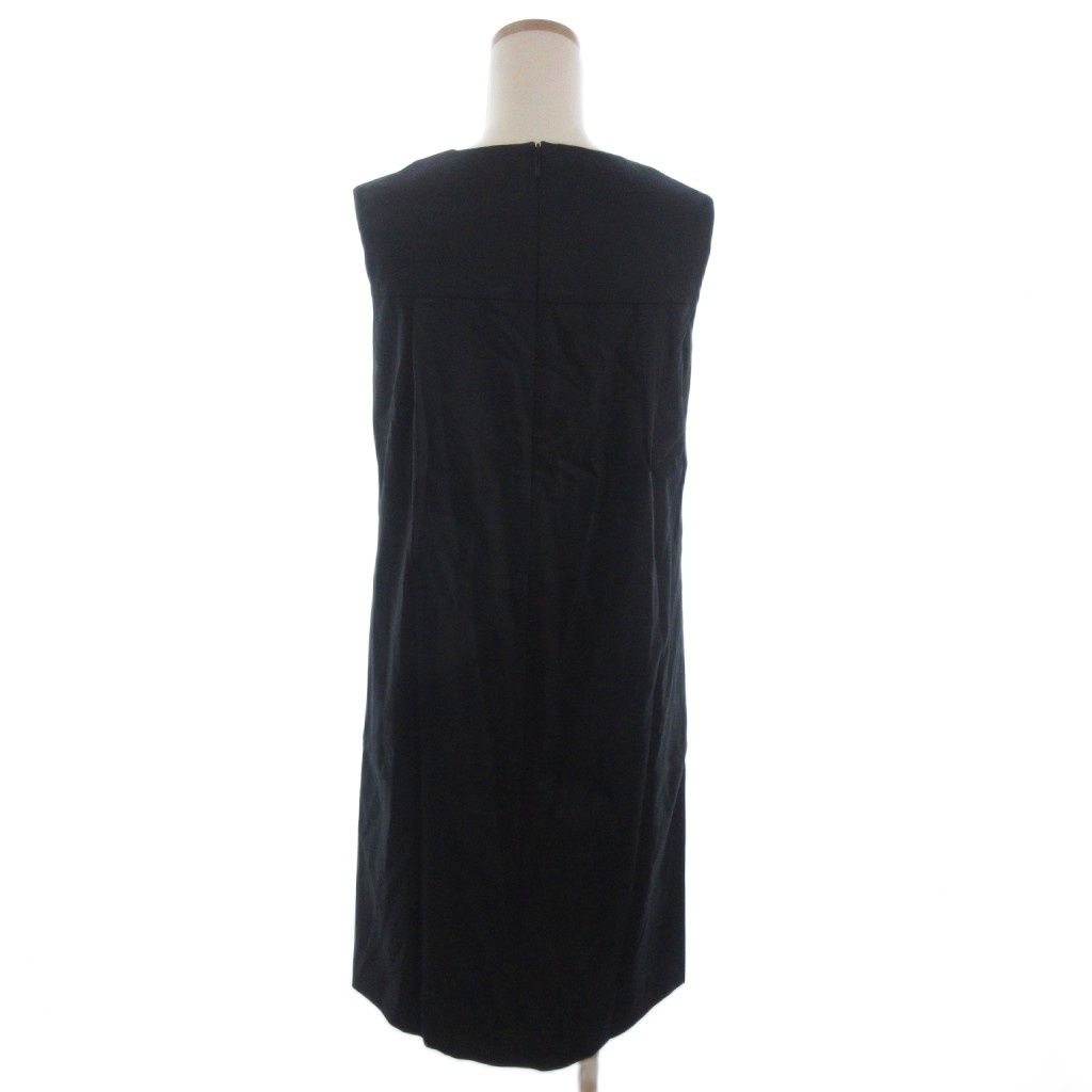 ルネ Rene ノースリーブワンピース ひざ丈 ボックス 5726010 黒