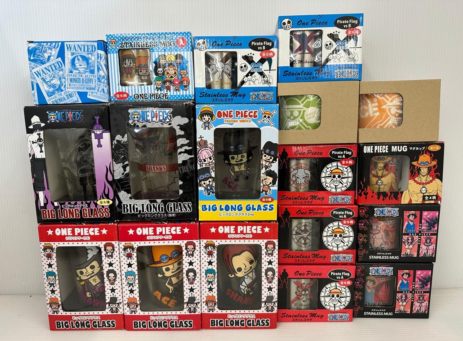 まとめ品 ♥あり ONE PIECE ワンピース 雑貨 グッズ 大量まとめ グラス ジッポ 他 2601263