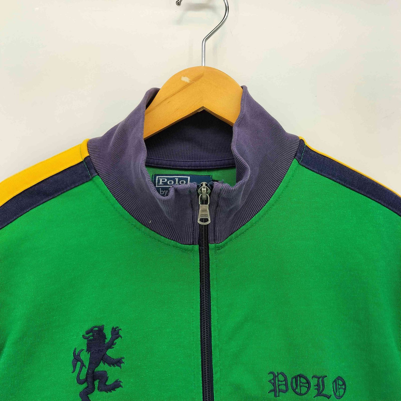 ポロバイラルフローレン Polo by RALPH LAUREN 90S ロゴ刺繍 袖 ライン