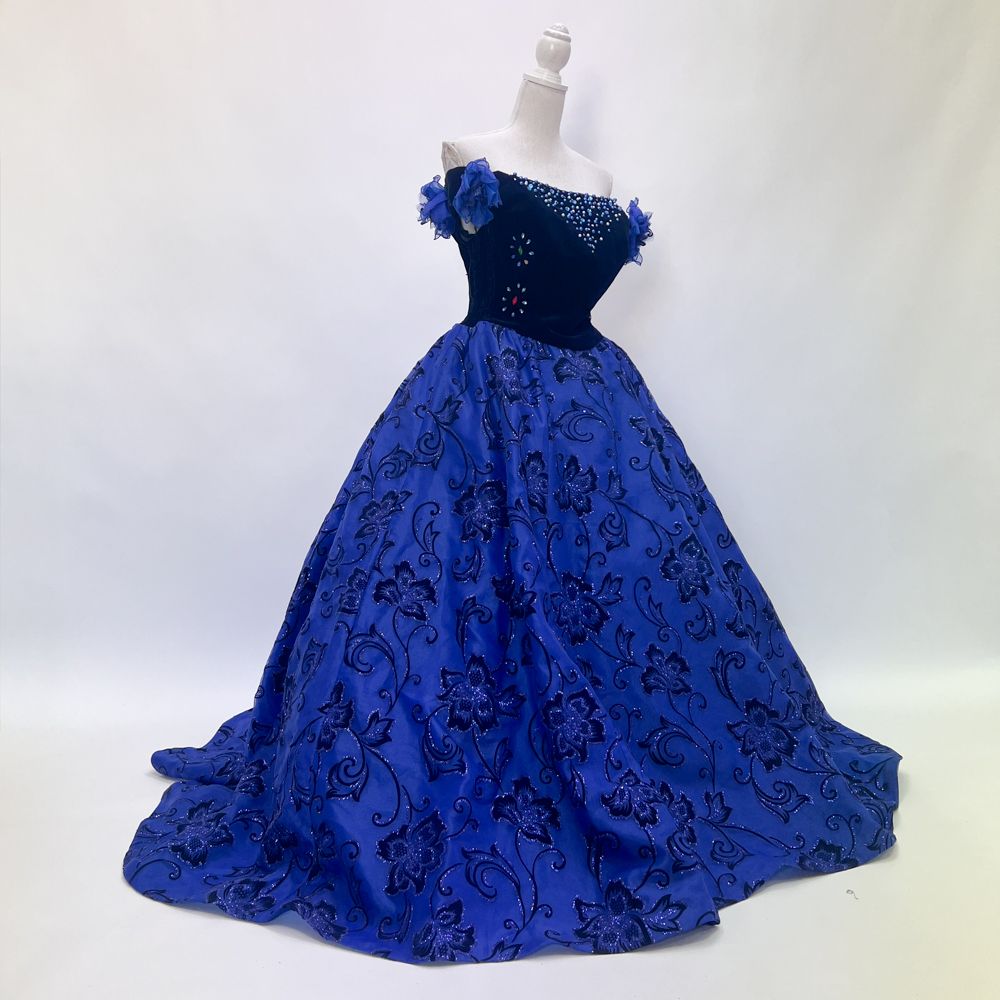 中古 カラードレス プリンセス 青 15号~17号 C-307 - メルカリ
