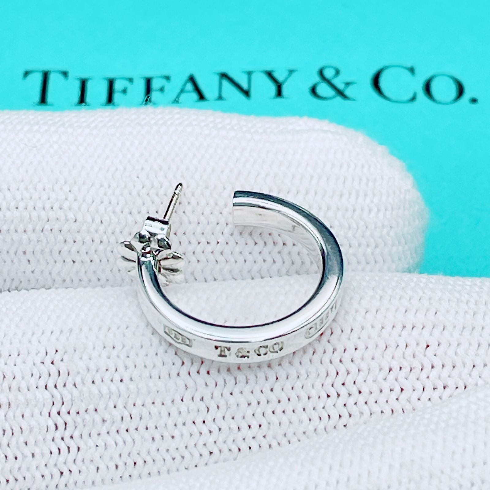 ティファニー ナローフープ ピアス 片耳 Tiffany シルバー 1837