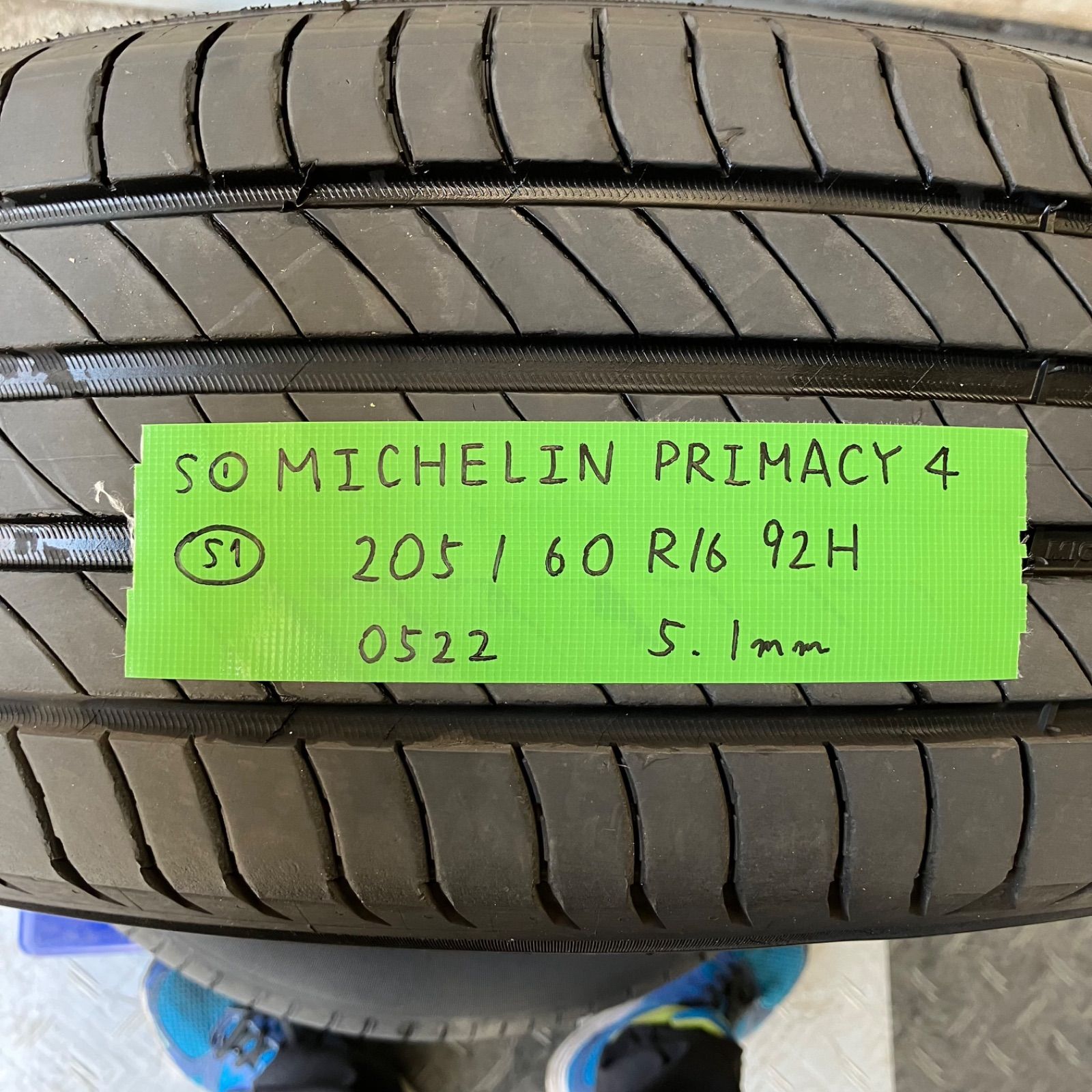 送料込み]205/60R16 92H 2022年製 MICHELIN PRIMACY4 ミシュラン