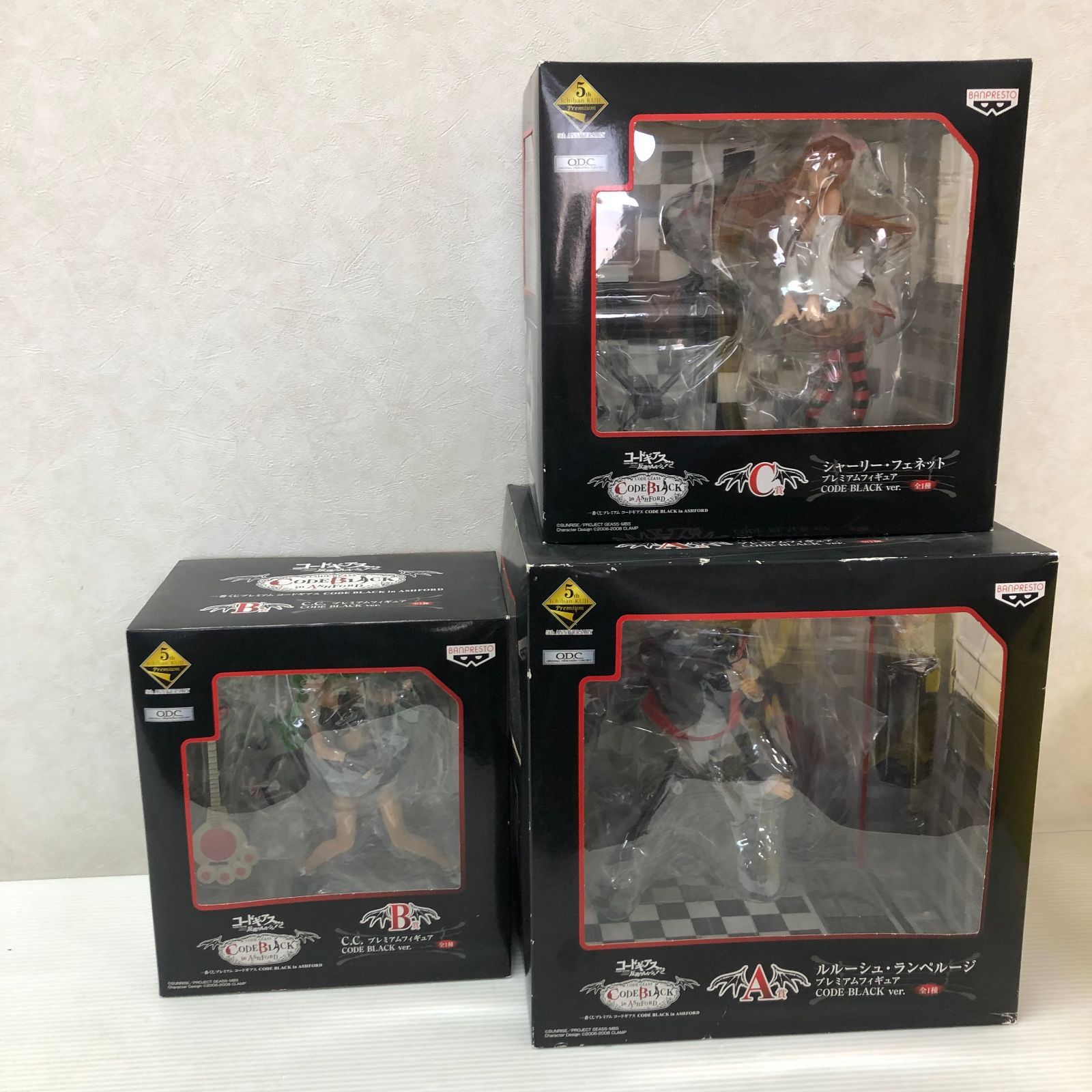 △一番くじ コードギアス 反逆のルルーシュCODE BLLACK A賞 B賞 C賞