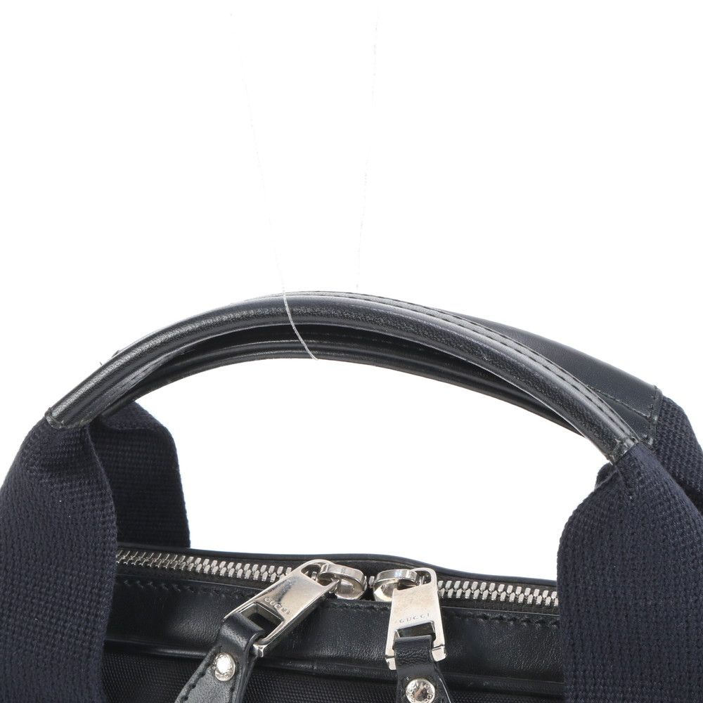 美品 グッチ シェリー ライン 281906 レザー ナイロン ビジネス バッグ