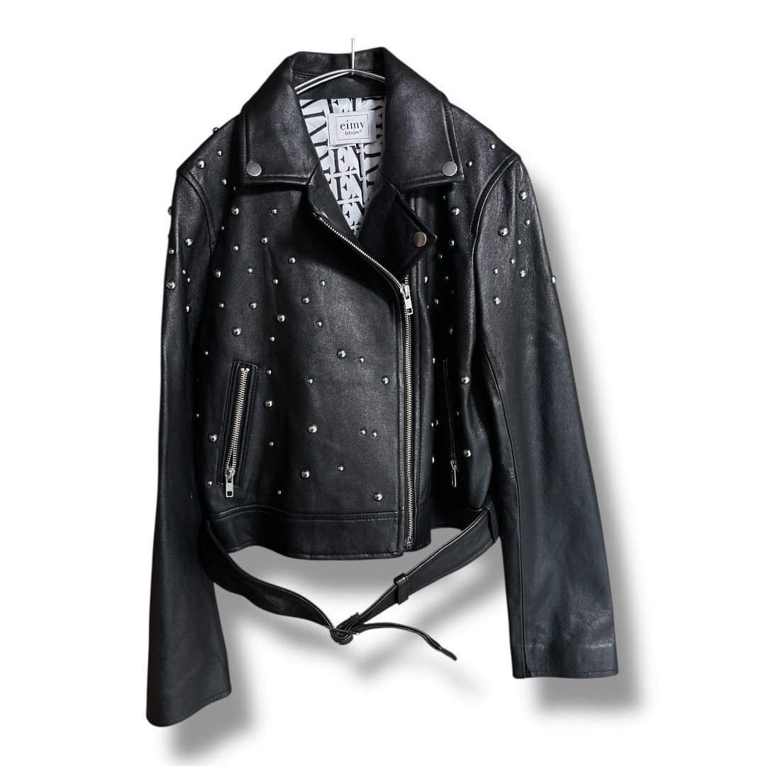 eimy istoire エイミーイストワール スタッズリアルレザーライダース