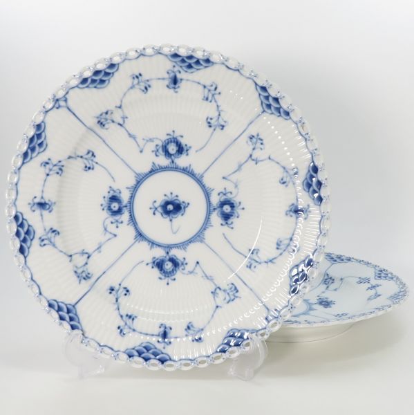 ロイヤルコペンハーゲン フルレース□ブルーフルーテッド フルレース