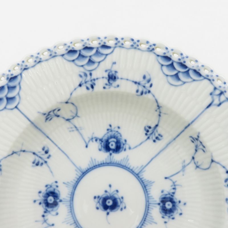 ロイヤルコペンハーゲン フルレース□ブルーフルーテッド フルレース