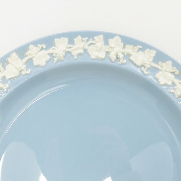 ウェッジウッド プレート□クイーンズウェア クリームオンラベンダー