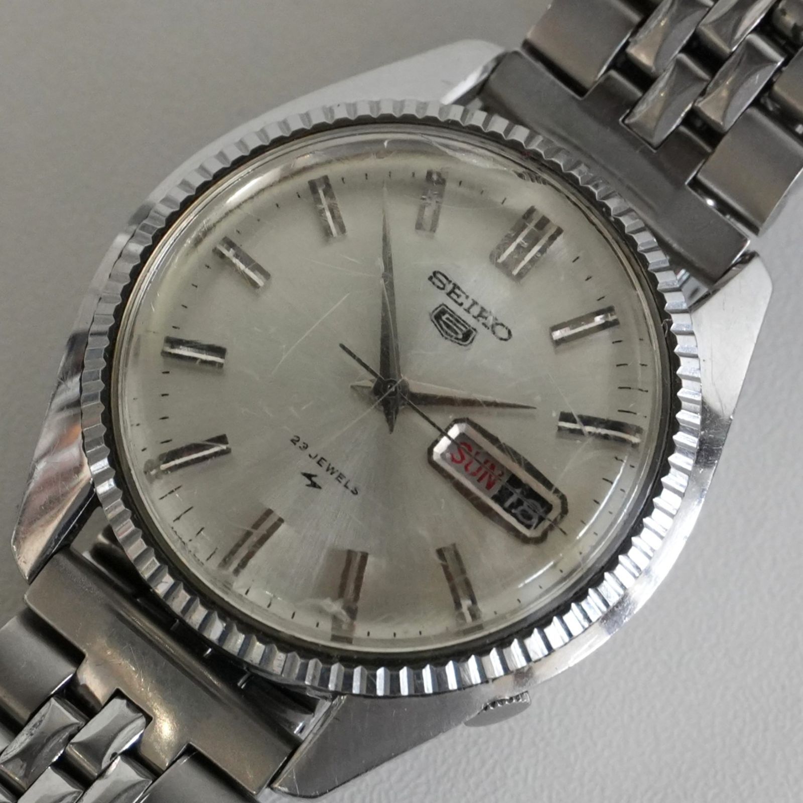 IM] 稼動品 セイコー セイコーファイブ 23石 5126-8050 デイデイト
