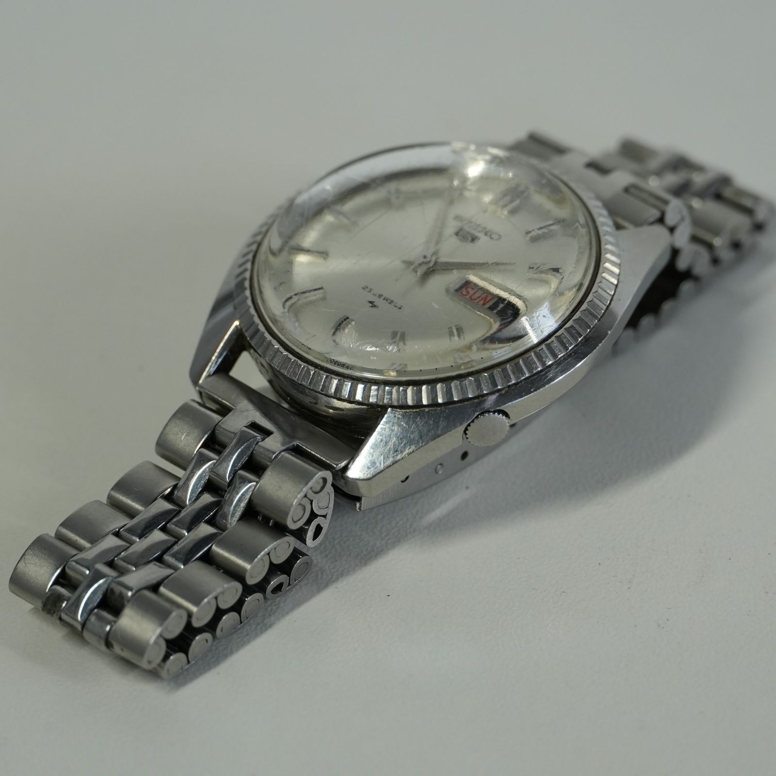 IM] 稼動品 セイコー セイコーファイブ 23石 5126-8050 デイデイト