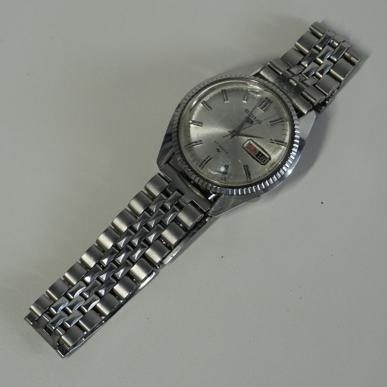 IM] 稼動品 セイコー セイコーファイブ 23石 5126-8050 デイデイト