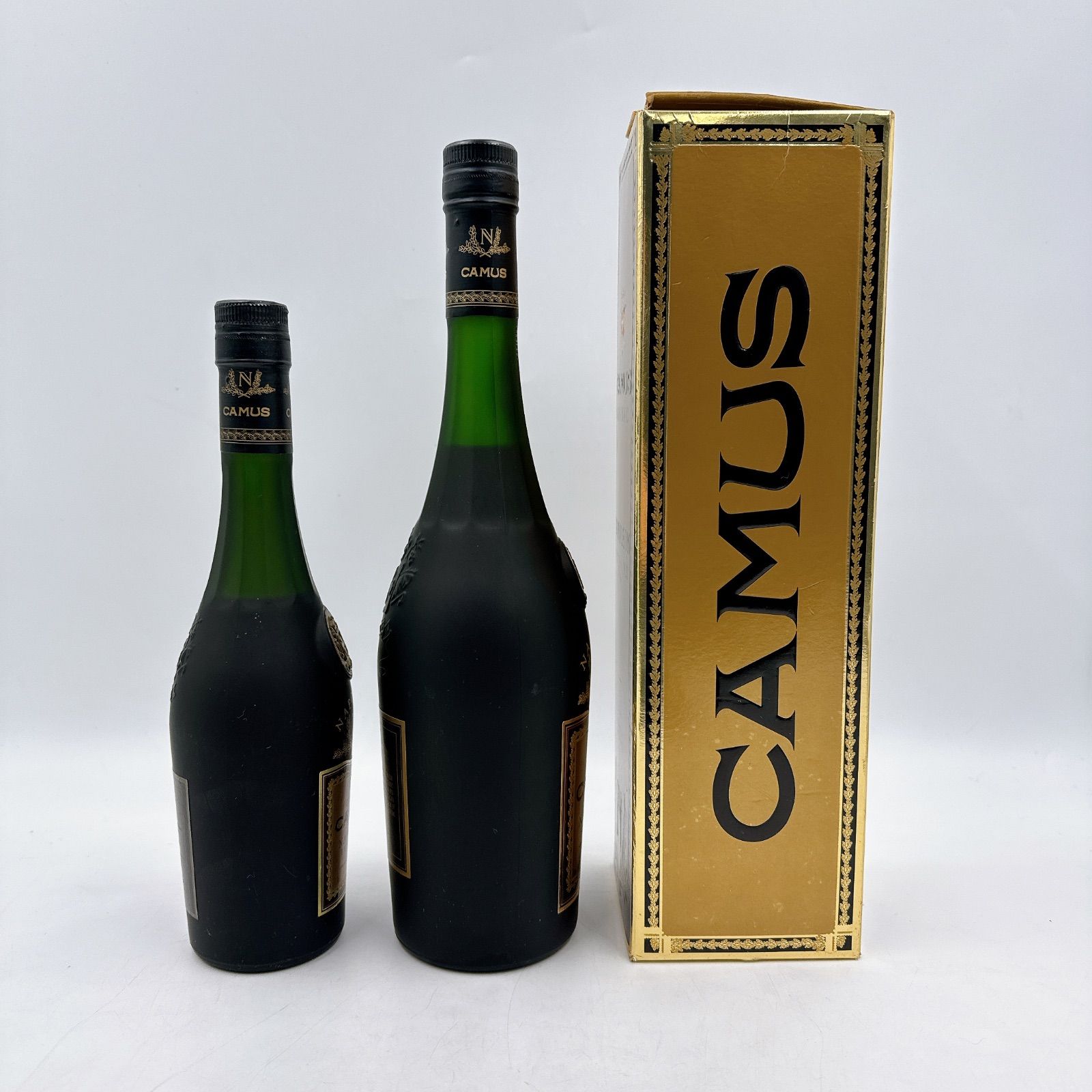 未開詮/CAMUS カミュナポレオン コニャック 木製スライダー付き3本セット 未開栓】カミュ ナポレオン コニャック 2本セット EXTRA OLD - メルカリ