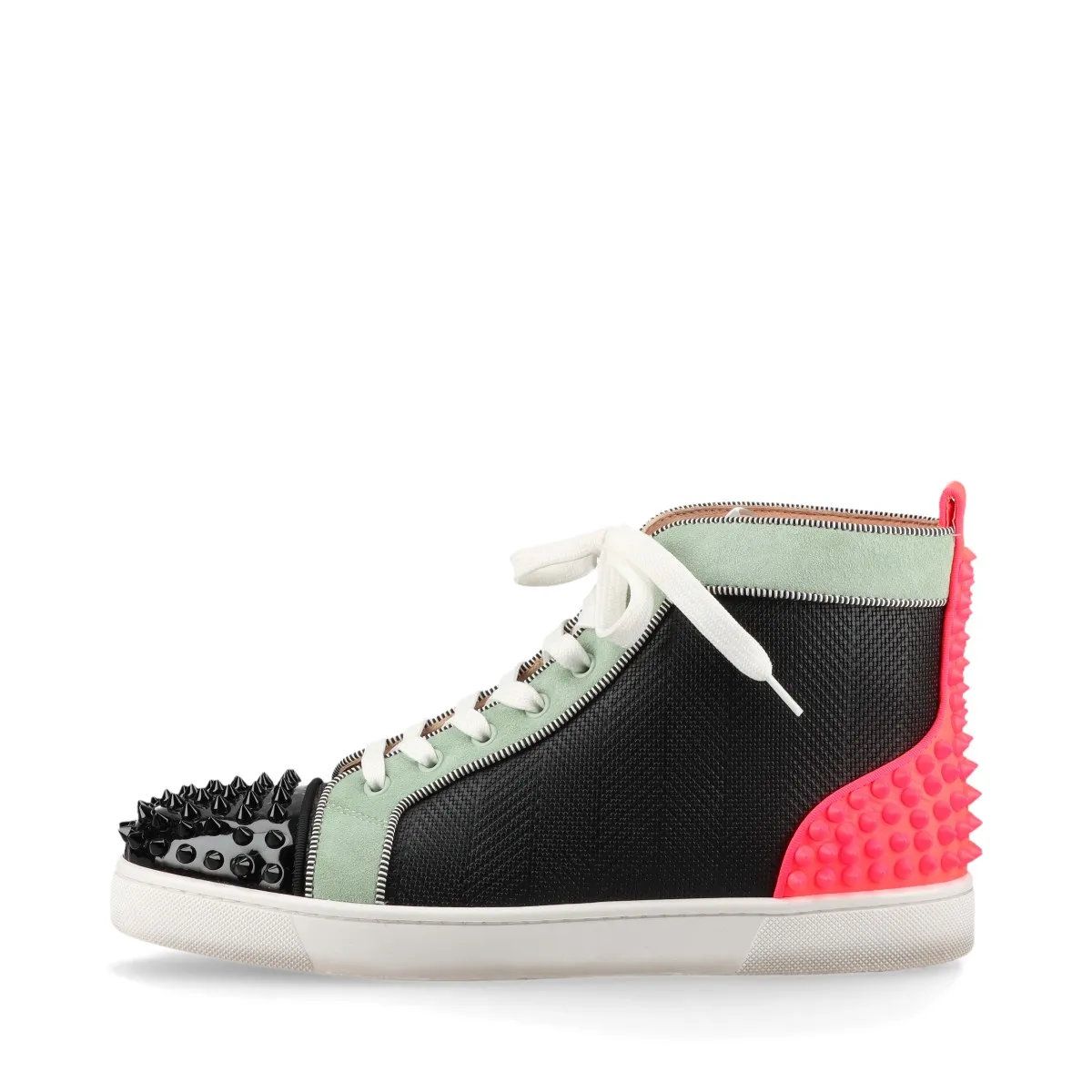 極美品 クリスチャンルブタン スパイクスタッズ レザー ハイカット