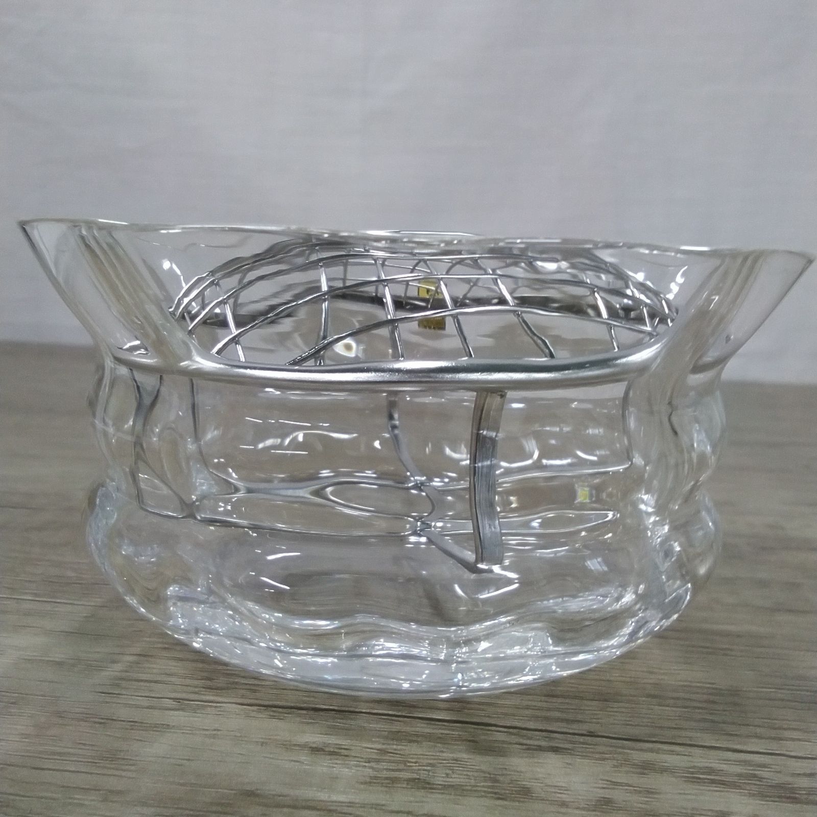 未使用 カガミクリスタル 花瓶 フラワーベース F443-M0 クリスタル