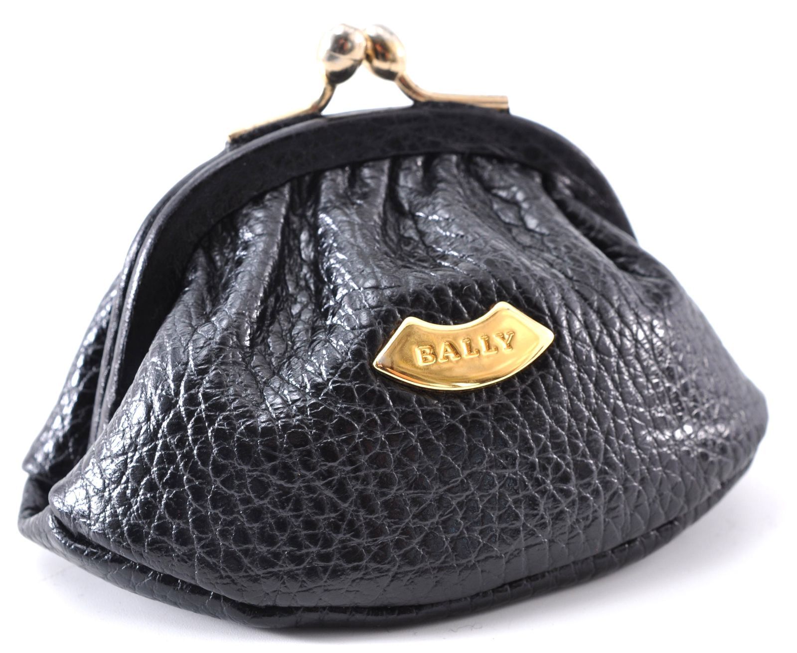 美品 BALLY バリー Coin Case がま口 小銭入れ コインケース Leather 