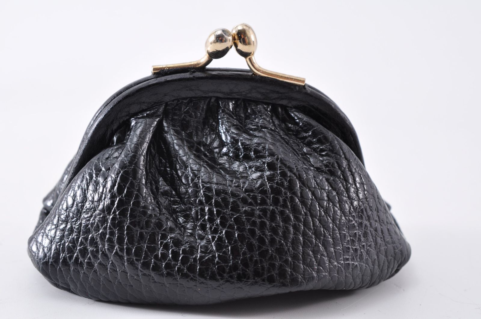 美品 BALLY バリー Coin Case がま口 小銭入れ コインケース Leather 