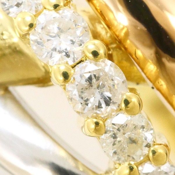 18k、pt900指輪、11.5号、3g PT900 K18YGPG リング ring 指輪 11.5号 ダイヤ 0.30 カード鑑別書 総