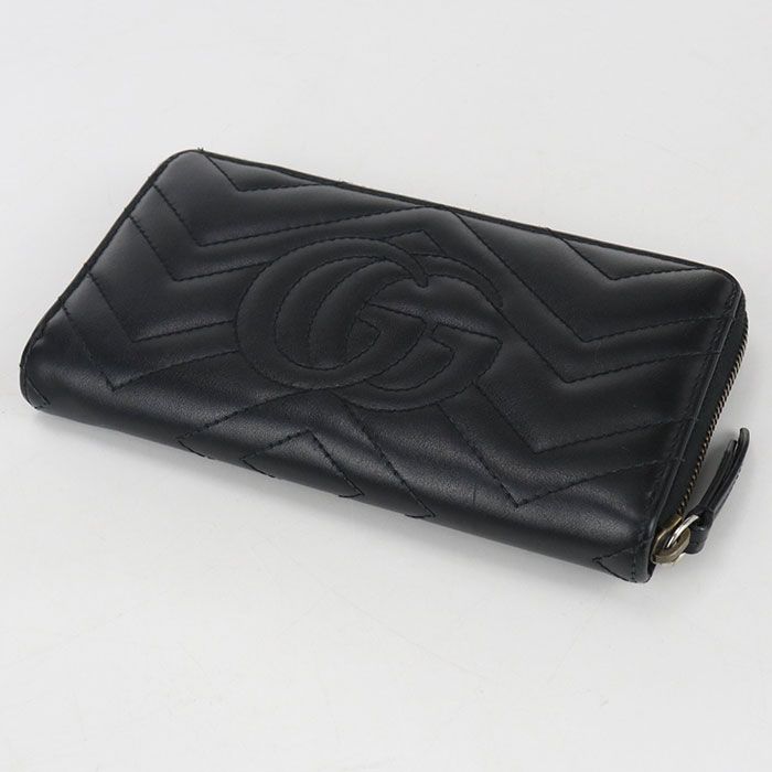 GUCCI グッチ ジップアラウンドウォレット GGマーモント 443123 長財布