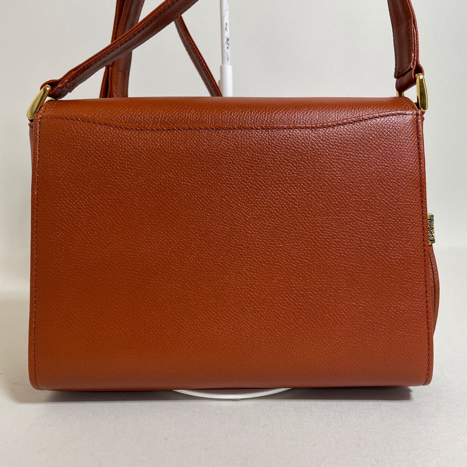 2512-207｜美品｜ヴァレンティノ ショルダーバッグ レザー ブラウン