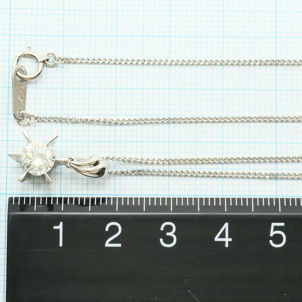 PT900 PT850 ネックレス necklace ダイヤ 1.014 SI1 鑑別書 総重量約
