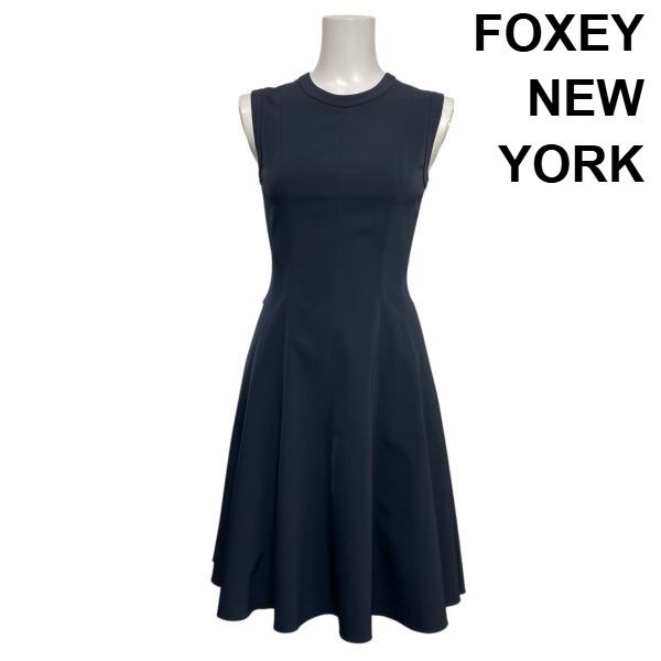 ◇ フォクシーニューヨーク FOXEY NEW YORK ノースリーブワンピース 膝