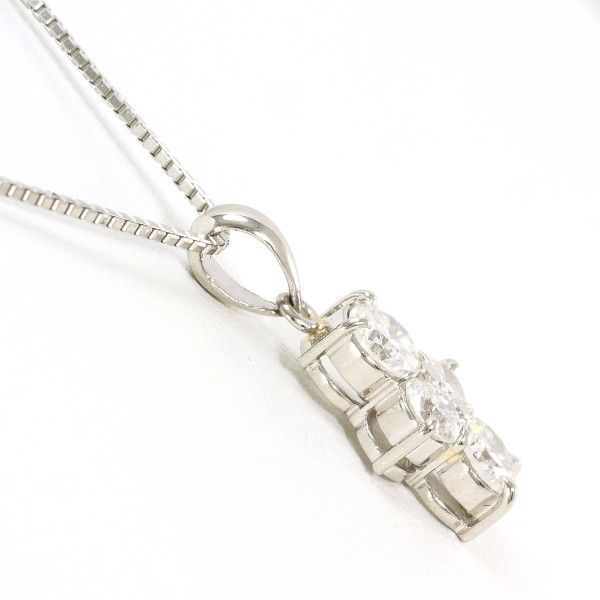 PT900 PT850 ネックレス necklace ダイヤ 1.03 SI2～I1 鑑別書 総重量