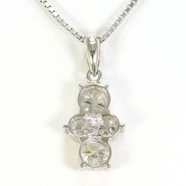 PT900 PT850 ネックレス necklace ダイヤ 1.03 SI2～I1 鑑別書 総重量