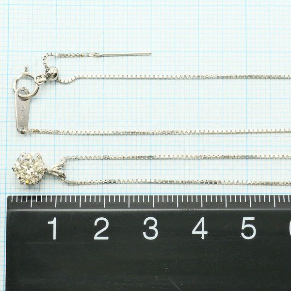 PT999 PT850 ネックレス necklace ダイヤ 1.0 鑑別書 総重量約3.7g 約