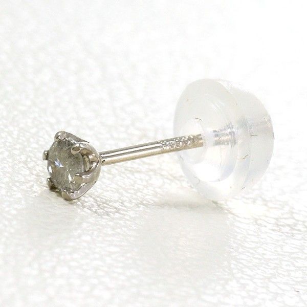 PT900 ピアス pierced earrings（片耳） ダイヤ 0.05 総重量約0.1g