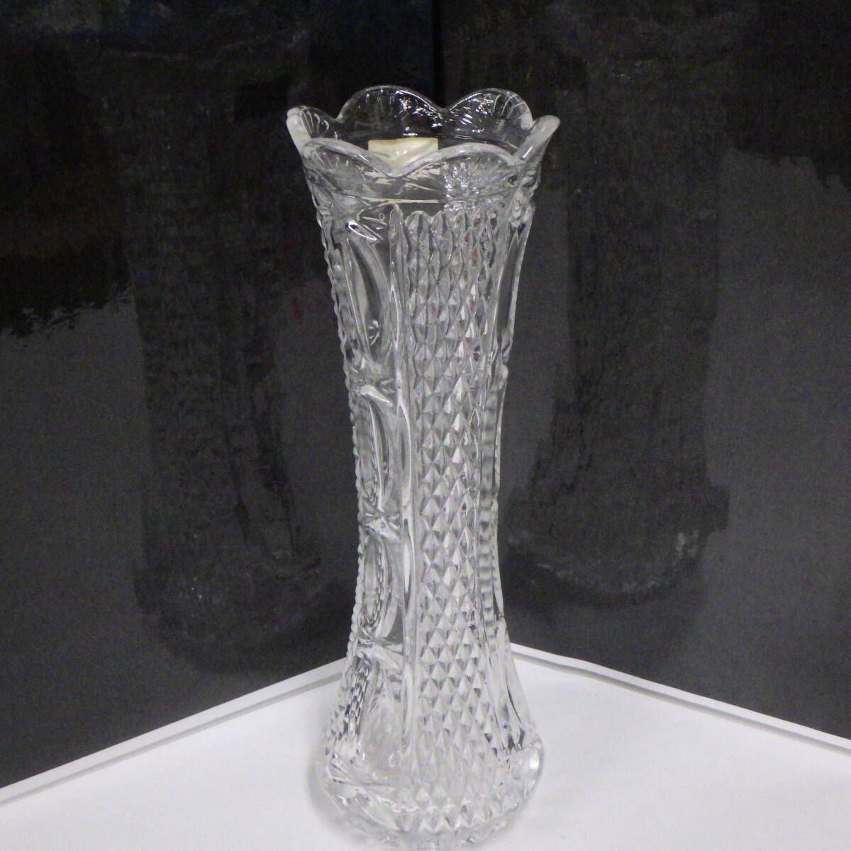 カメイクリスタル 硝子 ガラス 花瓶 フラワーベース 一輪挿し 花入れ