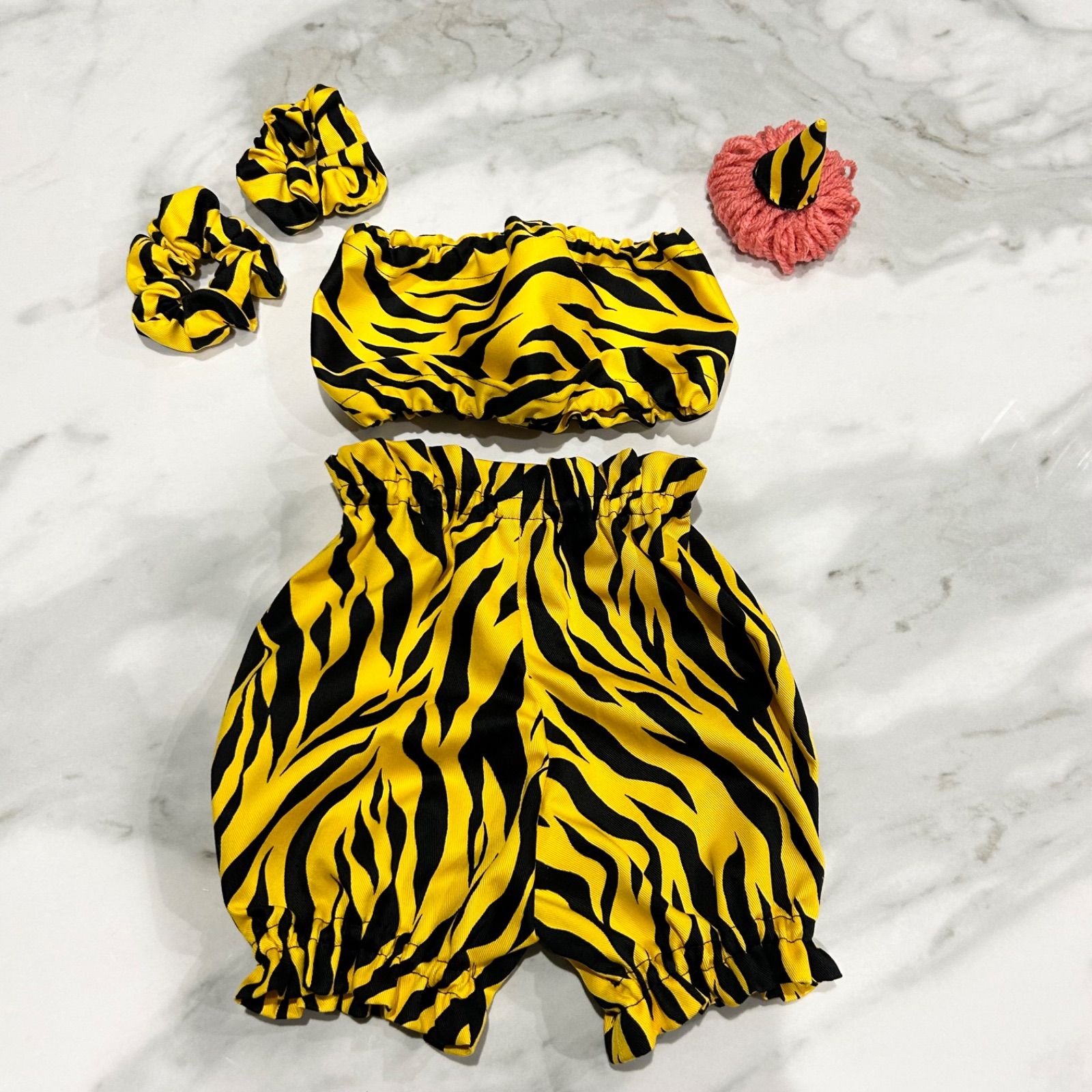 鬼のパンツ ハンドメイド かぼちゃパンツ 節分 ハロウィン 年賀状 60